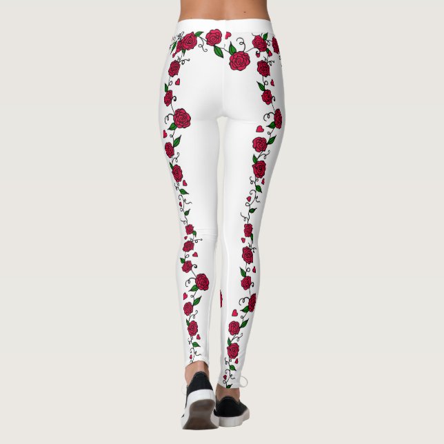 Rosenvinstattoo Leggings (Baksida)