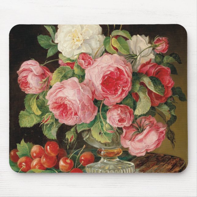 Roses and cherries oil painting musmatta (Framsidan)