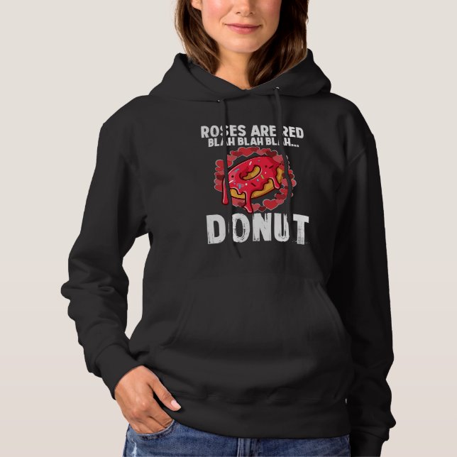 Roses Are Red Blah  Donut Valentines Day  2 T Shirt (Framsida)