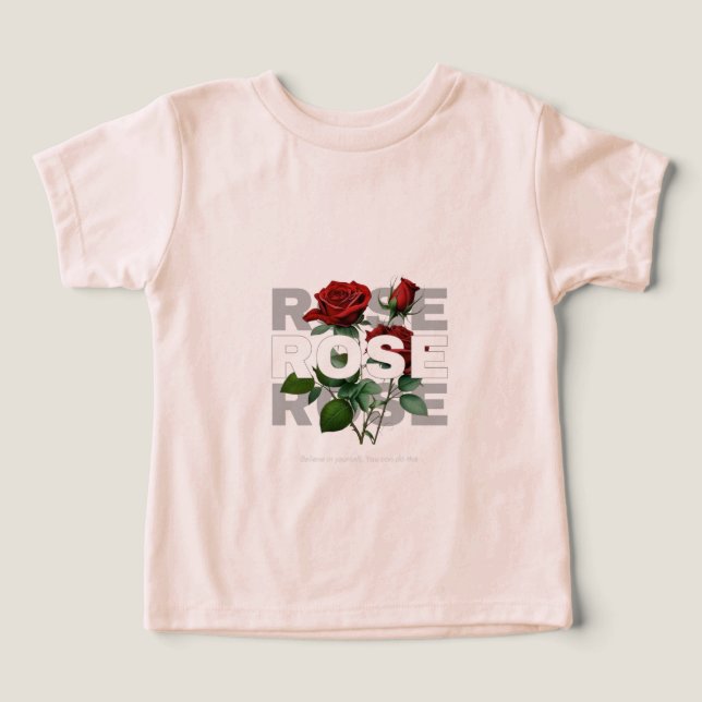 ROSES BLOMDESIGN T-SHIRT FÖR BARN  (Design Framsida)