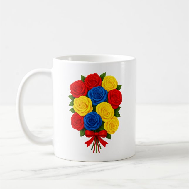 Roses Bouquet Classic Mug Kaffemugg (Vänster)