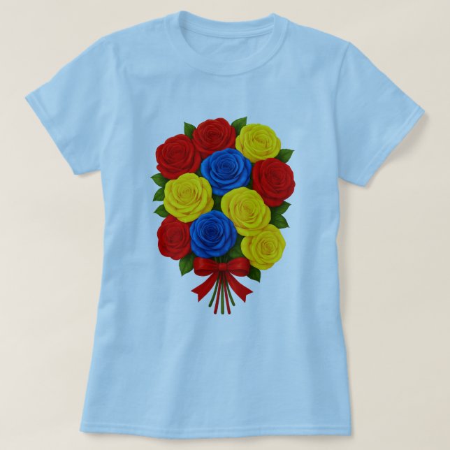 Roses Bouquet Women's T-Shirt (Design framsida)