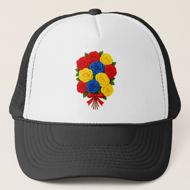 Roses Bouquet Women's Trucker Hat Keps (Framsida)
