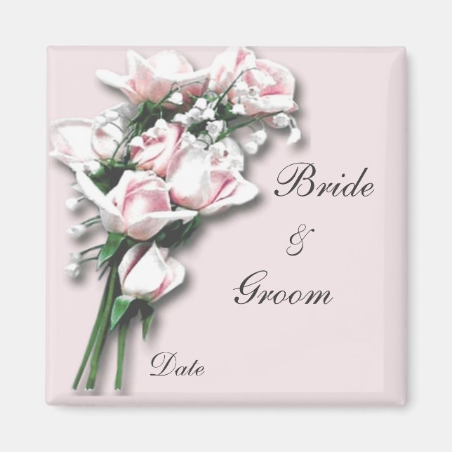 Roses Brud & Brudgum Magnet (Framsidan)