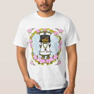 Roses Brun Flicksköterska T Shirt