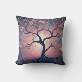 Roses Grow Trees AI konst Kudde