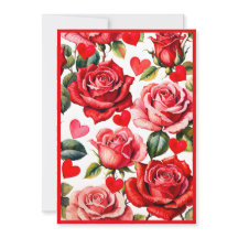 Roses & Hearts Galentine's nattfest-inbjudan