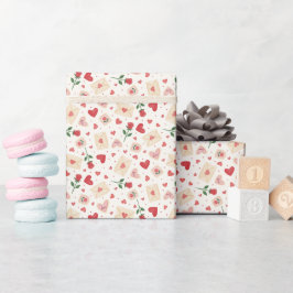 Roses Hearts & Love Letters - Rullpapper för prese Presentpapper