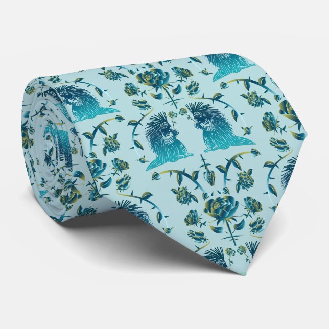 Roses In a Rough Patch Neck Tie Slips (Rullad)