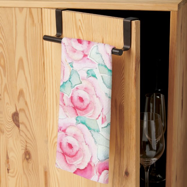 Roses paño de cocina kökshandduk (Thirds Fold)