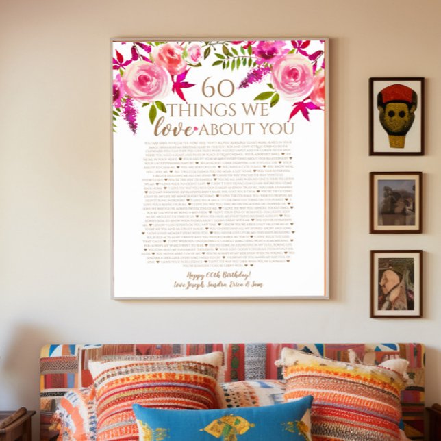 Roses skäl till varför vi älskar dig 60 saker föde poster (Skapare uppladdad)