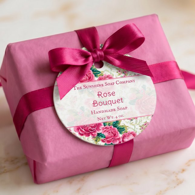 Roses Soap Kosmetik Badsalt Etikett (Skapare uppladdad)