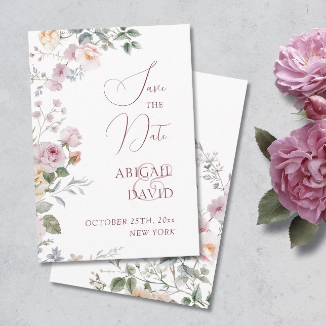 Roses Wedding Save The Date Spara Datumet (Skapare uppladdad)