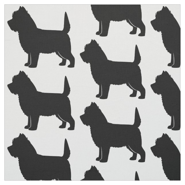 RöseTerrier i Silhouette Tyg (Provkarta)