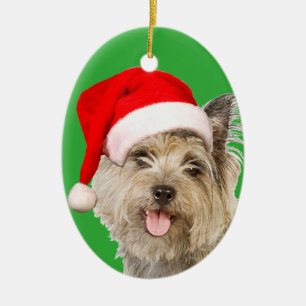 RöseTerrier Julgransprydnad Keramik