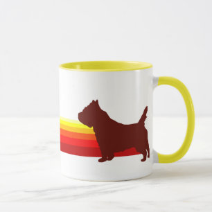 RöseTerrier med randmuggen Mugg