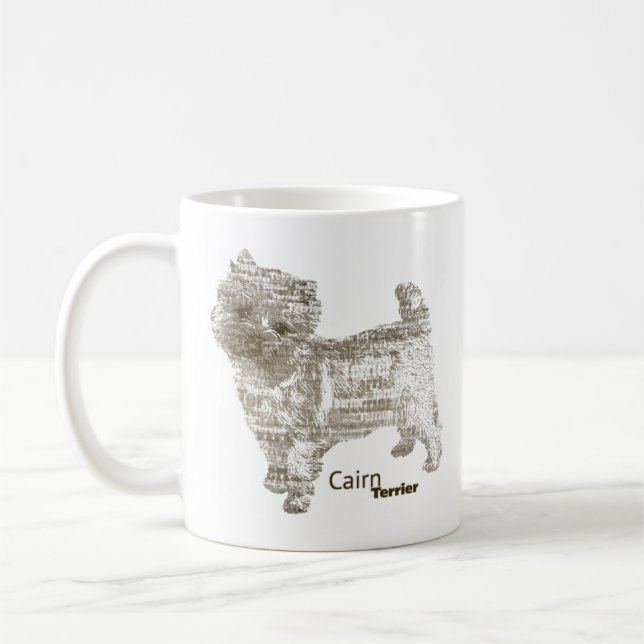 RöseTerrier ---  - TypoDoggies Kaffemugg (Vänster)