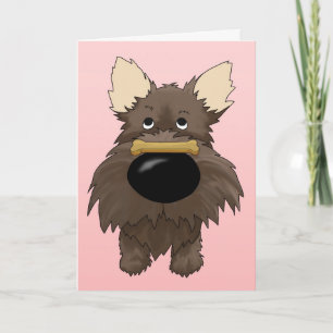 RöseTerriervalentin Helgkort
