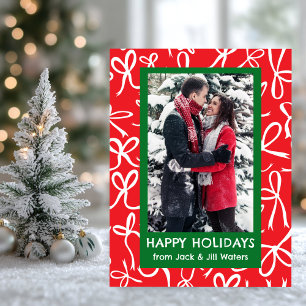 Rosett band Bows ANPASSNINGSBAR PHOTO Helg Vykort