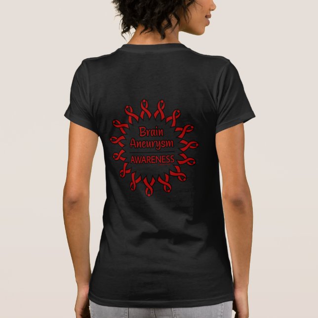 Rosett band/cirkel...Brain Aneurysm T Shirt (Baksida)