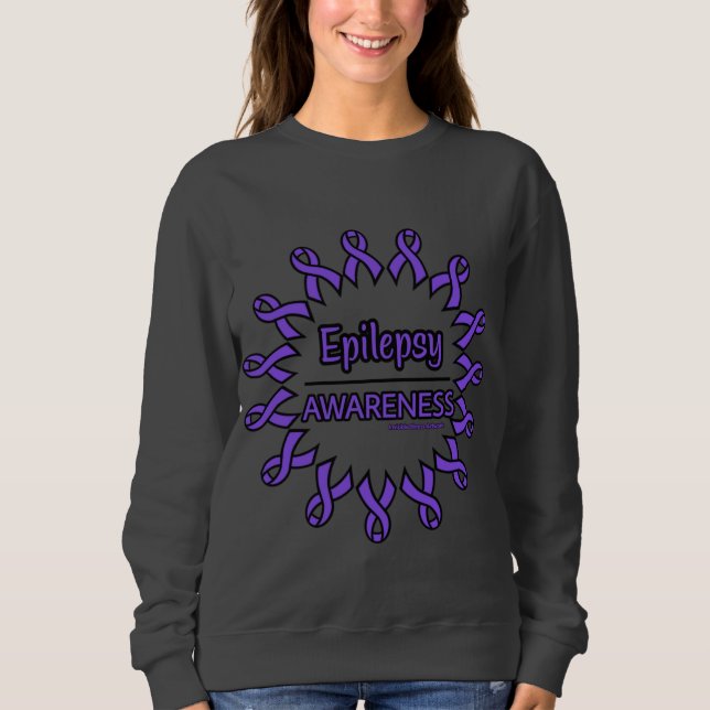 Rosett band/Cirkel... epilepsi T Shirt (Framsida)