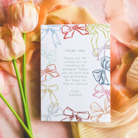 Rosett band och Bows Watercolor Birthday Tack