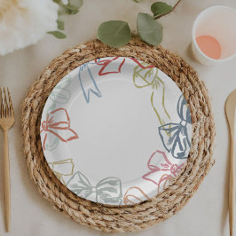Rosett band och Bows Watercolor Flick kalas