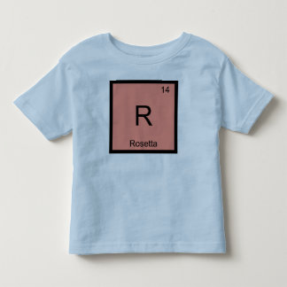 Rosetta Namn Kemi Element Periodiska Systemet T-shirt