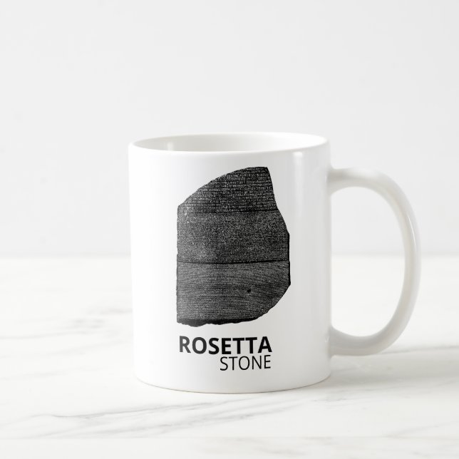 Rosetta Stone: Ancient Egypt Hieroglyph Language Kaffemugg (Höger)