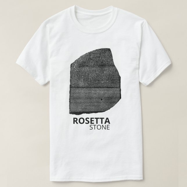 Rosetta Stone: Ancient Egyptian Hieroglyph T Shirt (Design framsida)