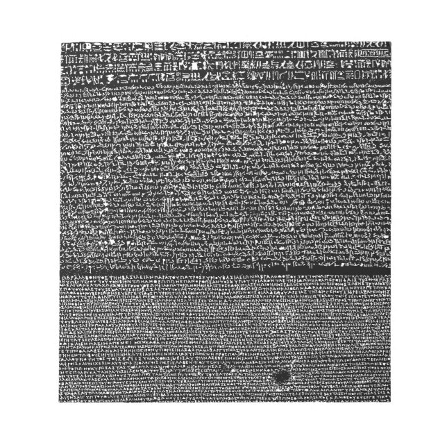 Rosetta Stone Anteckningsblock (Framsida)