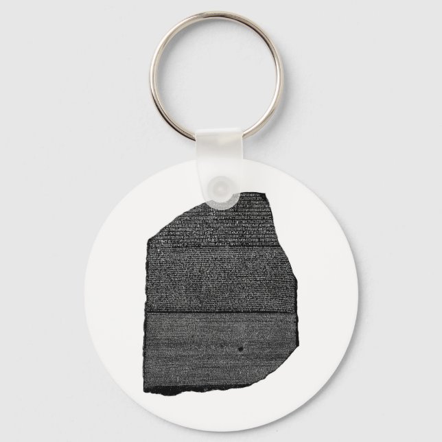 Rosetta Stone Egyptian Granodiorite Stele Nyckelring (Framsida)