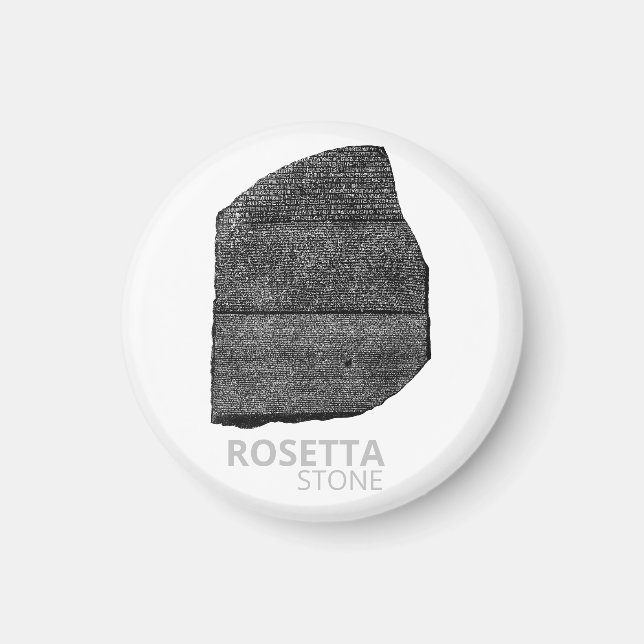 Rosetta Stone faraoners språk tolkning nyckel Magnet (Framsidan)
