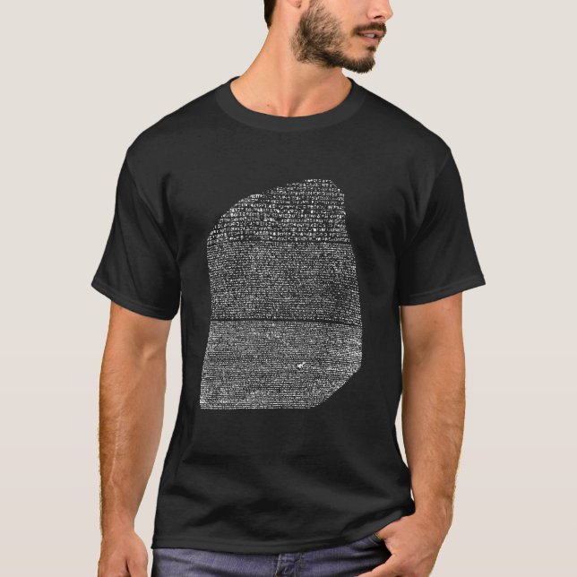 Rosetta Stone Shape T Shirt (Framsida)