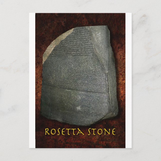 Rosetta Stone Vykort (Framsida)