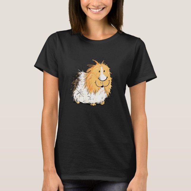 Rosette Guinea Pig I Pet   Guinea Pig T Shirt (Framsida)