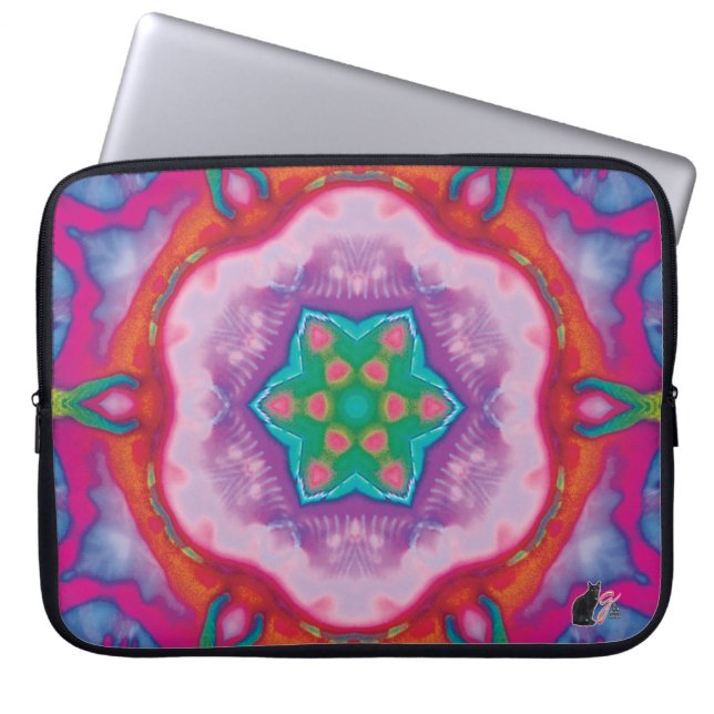 Rosette Kaleidoscope Laptop sleeve (Framsidan)