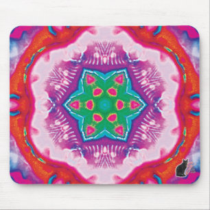 Rosette Kaleidoscope Mouse Pad Musmatta
