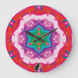 Rosette Kaleidoscope Stor Klocka