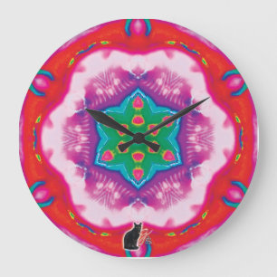 Rosette Kaleidoscope Stor Klocka