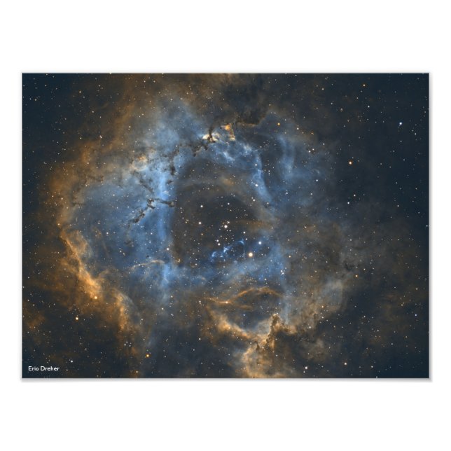 Rosette Nebula av Astrophopher Eric Dreher Fototryck (Framsidan)