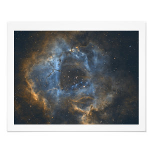 Rosette Nebula med Gräns av Eric Dreher Fototryck