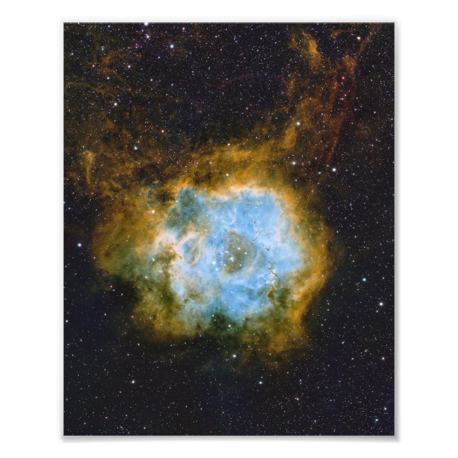 Rosette Nebula Satin Photo Print Fototryck (Framsidan)