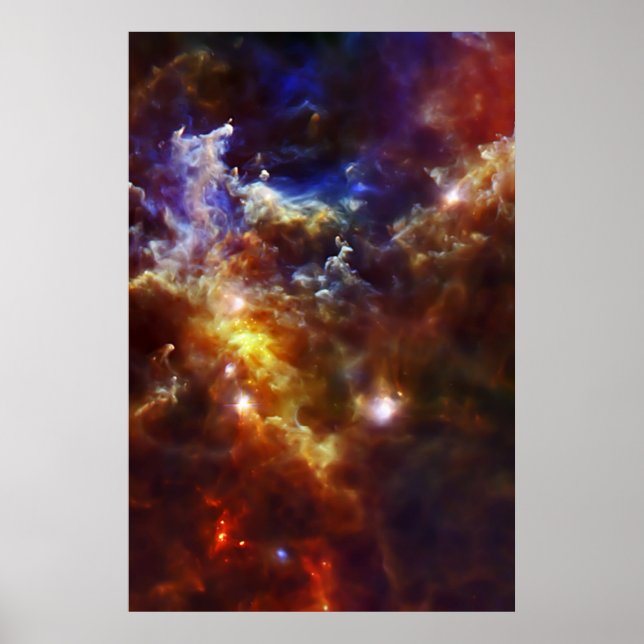 Rosette Nebulas Stellar Nursery Poster (Framsidan)
