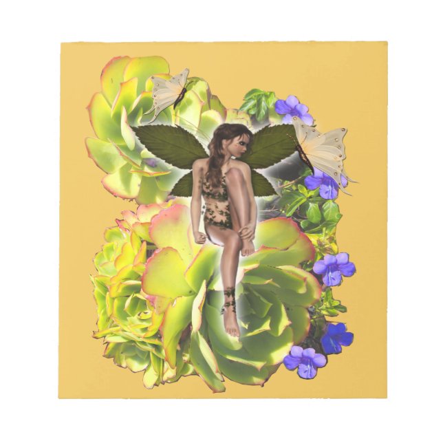 Rosette Succulent-besökare Anteckningsblock (Framsida)