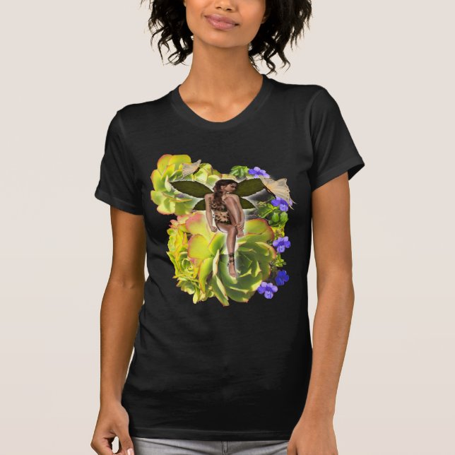Rosette Succulent-besökare T-shirt (Framsida)