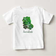 Rosette Succulents Baby T-Shirt
