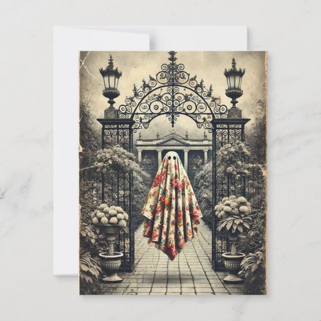 Roseveil Manor – gotisk trädgårdsande  Anteckningskort (Framsida)