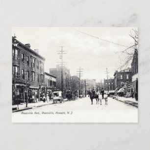 Roseville, Newark, New jersey, Vintage Vykort
