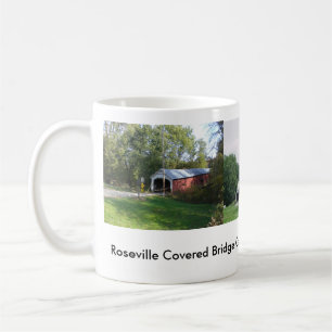 Roseville täckte överbryggar muggen kaffemugg